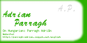 adrian parragh business card